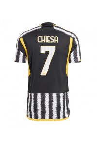 Fotbalové Dres Juventus Federico Chiesa #7 Domácí Oblečení 2023-24 Krátký Rukáv